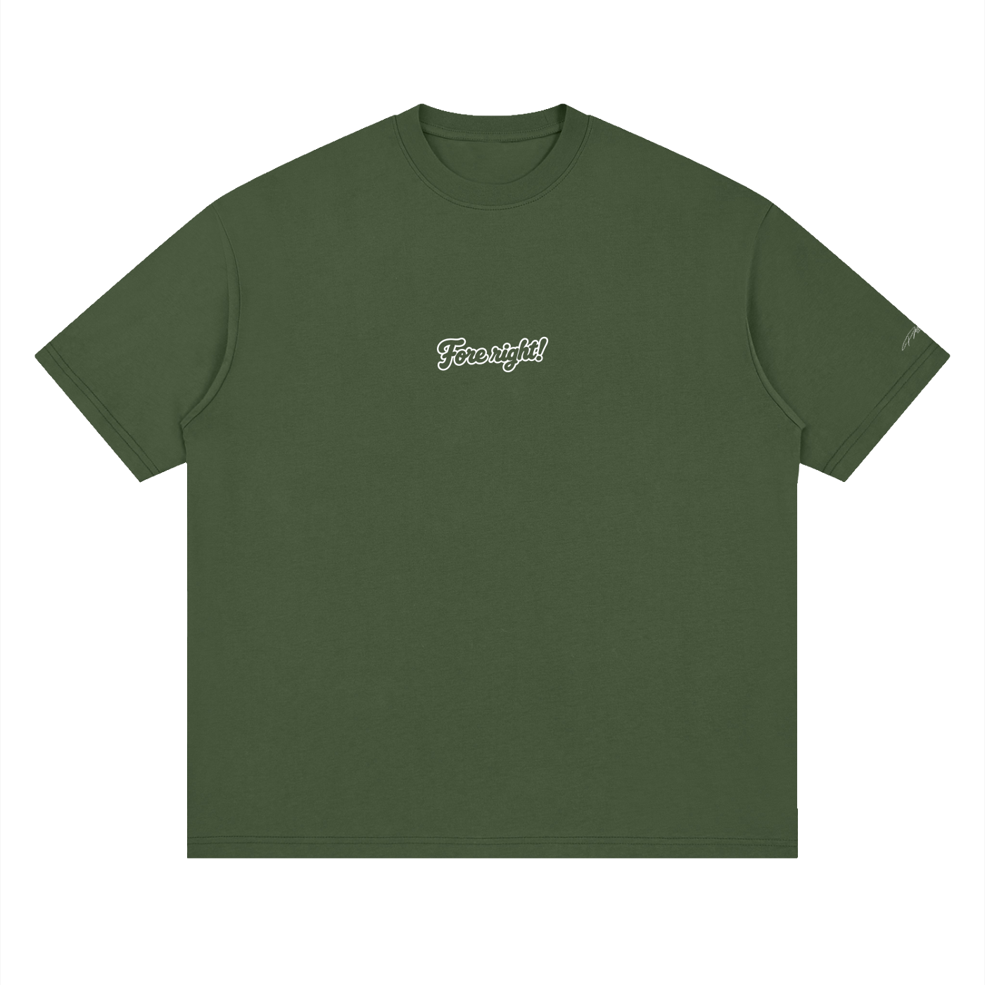 ‘Fore right!’ Tee