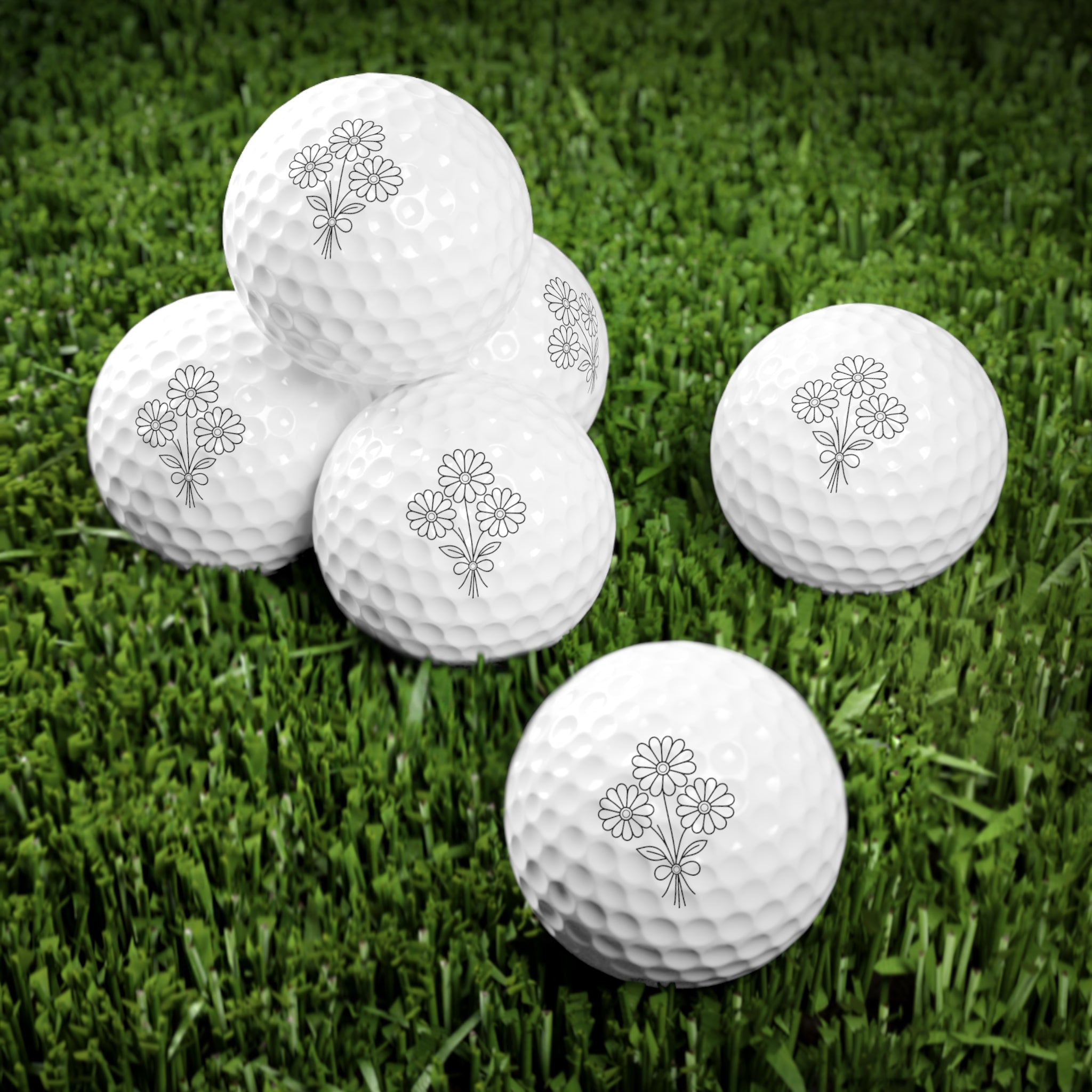Flower Power Golf Ball