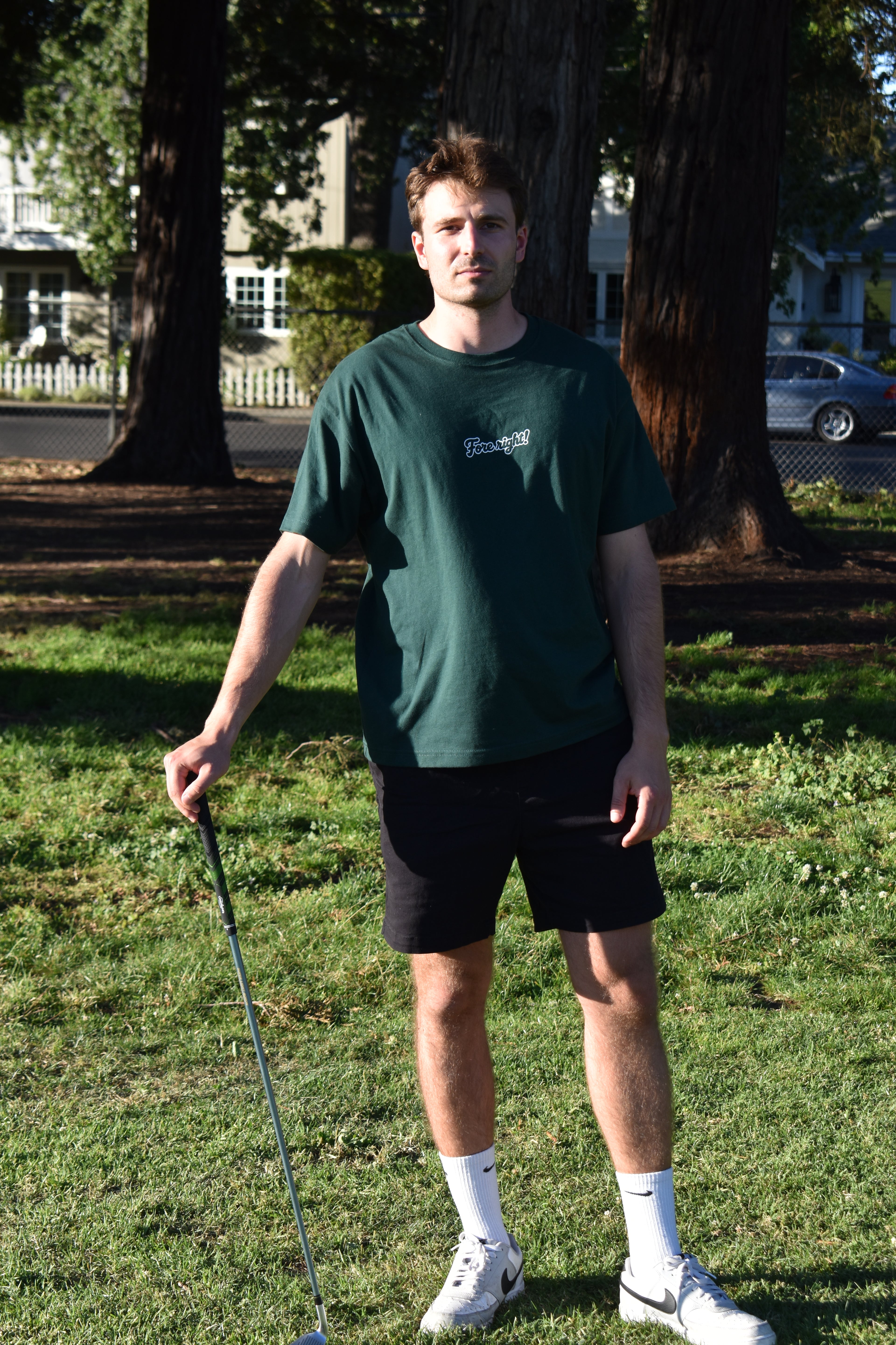 ‘Fore right!’ Tee